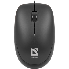 Мышь Defender Datum MM-010 Black (Черн), USB 2кн+кл,1000 dpi 1,5м