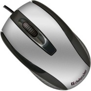 Мышь Defender Optimum MM-140 (Черный+Серебро), USB 2кн, 1кл-кн, коробочка
