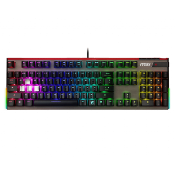 Игровая Клавиатура MSI Vigor GK80 CR RU USB 2.0/<wbr>104клавиши/<wbr>переключатели CHERRY MX RGB Red/<wbr>кабель 2м - Metoo (1)