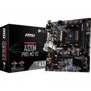 Материнская плата MSI A320M PRO-M2 V2 AM4 A320 2xDDR4 4xSATA3 RAID 1xM.2 D-Sub DVI HDMI mATX