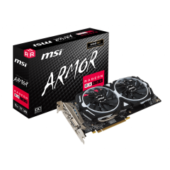 Видеокарта MSI Radeon RX 580, 8GB GDDR5 256-bit 1xDVI 2xHDMI 2xDP RX 580 ARMOR 8G OC