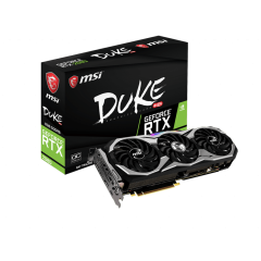 Видеокарта MSI GeForce RTX2080, 8G GDDR6 256-bit 1xHDMI 3xDP 1xUSB Type-C RTX 2080 DUKE 8G OC