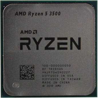 Процессор AMD Ryzen 5 3500 3,6Гц (4,1ГГц Turbo), AM4, 7nm, 6/<wbr>6, L2 3Mb, L3 16Mb, 65W, OEM - Metoo (1)
