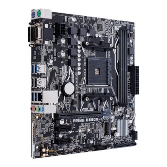 Материнская плата ASUS PRIME B350M-K AM4 2xDDR4 4xSATA3 1xM.2 1xD-Sub 1xDVI mATX - Metoo (1)