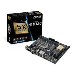 Материнская плата ASUS H110M-R/<wbr>C/SI LGA1151 iH110 2xDDR4 4xSATA3 VGA+DVI+HDMI GbLAN mATX Box