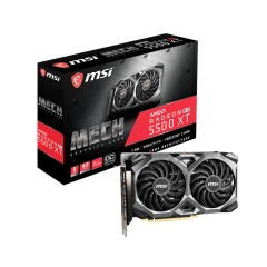 Видеокарта MSI Radeon RX 5500 XT, 8GB GDDR6 128-bit 1xHDMI 3xDP RX 5500 XT MECH 8G OC