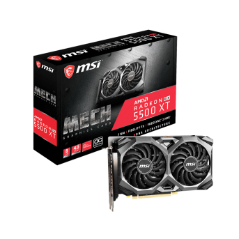 Видеокарта MSI Radeon RX 5500 XT, 8GB GDDR6 128-bit 1xHDMI 3xDP RX 5500 XT MECH 8G OC - Metoo (1)