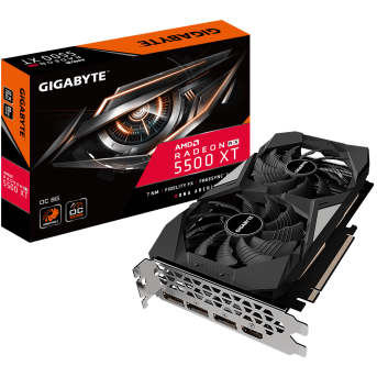 Видеокарта Gigabyte RADEON RX 5500 XT OC 8GB GDDR6 128bit HDMI 3xDP GV-R55XTOC-8GD - Metoo (1)