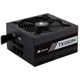 Блок питания ATX 850W Corsair TX850M, 80 PLUS Gold, Active PFC, вентилятор 14 см, CP-9020130-EU в Metoo.kz - Metoo (1)