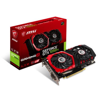 Видеокарта MSI GeForce GTX1050Ti, 4Gb GDDR5 128bit 1xDVI-D 1xHDMI 1xDP, GTX 1050 Ti GAMING X 4G - Metoo (1)