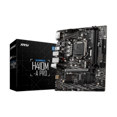 Материнская плата MSI H410M-A PRO LGA1200 iH410 2xDDR4 4xSATA3 2xM.2 DVI HDMI mATX..