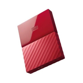 Внешний HDD Western Digital 1Tb My Passport 2.5" WDBBEX0010BRD-EEUE 2.5', USB 3.0 Цвет: Красный в Metoo.kz - Metoo (1)