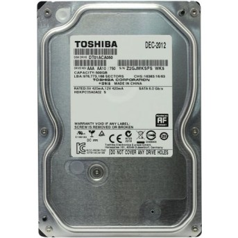 Жесткий диск HDD 500Gb TOSHIBA SATA 6Gb/s 7200rpm 32Mb 3.5" DT01ACA050 в Metoo.kz - Metoo (1)