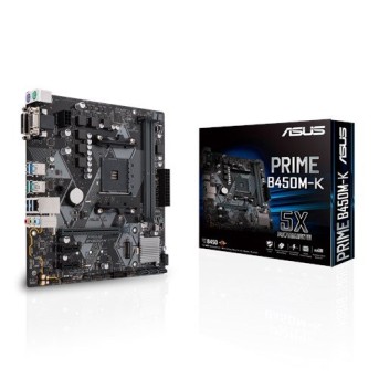 Материнская плата ASUS PRIME B450M-K AM4 2xDDR4 4xSATA3 RAID 1xM.2 1xDVI-D 1xD-Sub mATX - Metoo (1)