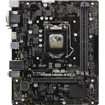 Материнская плата ASUS PRIME H310M-R R2.0 LGA1151 2xDDR4 4xSATA3 D-Sub DVI HDMI mATX - Metoo (1)