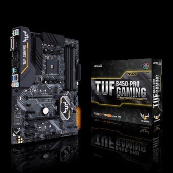 Материнская плата ASUS TUF B450-PRO GAMING AM4 4xDDR4 6xSATA 2xM.2 1xDVI-D 1xHDMI ATX - Metoo (1)