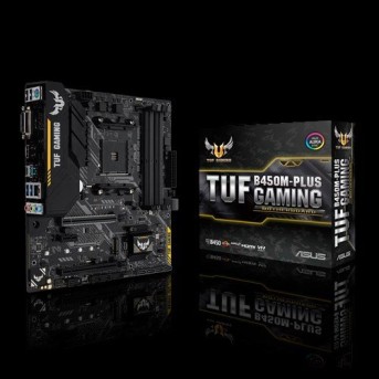 Материнская плата ASUS TUF B450M-PLUS GAMING AM4 4xDDR4 6xSATA RAID 2xM.2 1xDVI 1xHDMI mATX - Metoo (1)