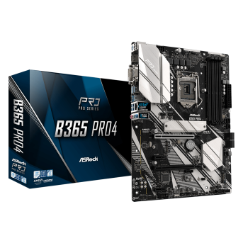 Материнская плата ASRock B365 PRO4 1151 4xDDR4 6xSATA3 RAID 2xUM.2 D-Sub DVI HDMI ATX в Metoo.kz - Metoo (1)