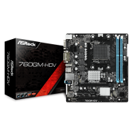 Материнская плата ASRock 760GM-HDV Socket AM3 2xDDR3 4xSATA3 1xD-Sub 1xDVI-D 1xHDMI mATX