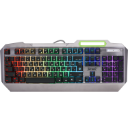 Клавиатура проводная игровая Defender Stainless steel GK-150DL, ENG/RUS, USB, 9 режимов подсветки