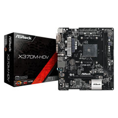 Материнская плата ASRock X370M-HDV AM4 2xDDR4 4xSATA3 1xUM.2 D-Sub+DVI+HDMI mATX