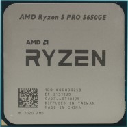 Процессор AMD Ryzen 5 PRO 5650GE 3,4Гц (4,4ГГц Turbo) AM4, 6/12, L3 16Mb, GPU R5, OEM, 100-0000002..