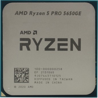 Процессор AMD Ryzen 5 PRO 5650GE 3,4Гц (4,4ГГц Turbo) AM4, 6/12, L3 16Mb, GPU R5, OEM, 100-000000258 в Metoo.kz - Metoo (1)