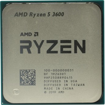 Процессор AMD Ryzen 5 3600 3,6Гц (4,2ГГц Turbo), AM4, 7nm, 6/12, L2 3Mb, L3 32Mb, 65W, OEM в Metoo.kz - Metoo (1)