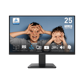 Монитор 24,5" MSI PRO MP253 IPS 1920x1080 100Hz 1ms 300cd/<wbr>m 1000:1 HDMI D-Sub 2x3W Black - Metoo (1)