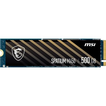 Твердотельный накопитель 500Gb SSD MSI SPATIUM M450 M.2 PCIe NVMe R3600Mb/<wbr>s W2300MB/<wbr>s SPATIUM M450 - Metoo (1)