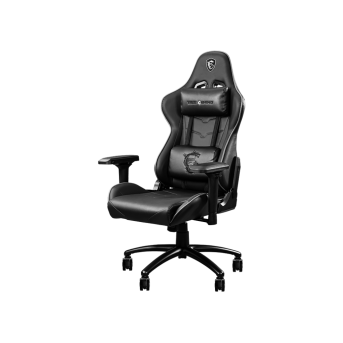 Компьютерное кресло MSI MAG CH120 I Сталь / ПВХ кожа / Черно-Серое в Metoo.kz - Metoo (1)