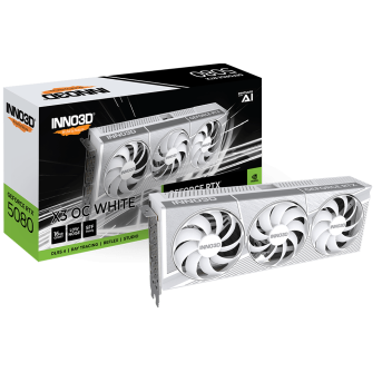 Видеокарта Inno3D GeForce RTX5080 X3 OC White, 16G GDDR7 256-bit 1xHDMI 3xDP N50803-16D7X-17605211 - Metoo (1)