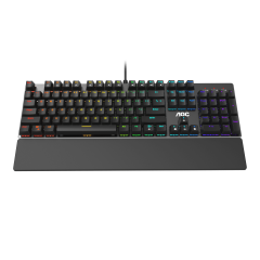 Механическая Игровая Клавиатура AOC GK500, 104 клавиш, RGB кабель 1,8м, USB2.0 OUTEMU RED GK500DR2..
