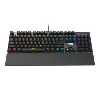 Механическая Игровая Клавиатура AOC GK500, 104 клавиш, RGB кабель 1,8м, USB2.0 OUTEMU RED GK500DR2R в Metoo.kz - Metoo (1)
