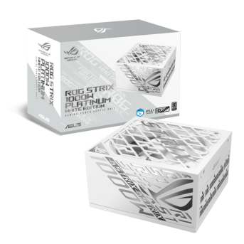 Блок питания ASUS ROG Strix 1000W Platinum 80 ATX 3.1 PLUS ROG-STRIX-1000P-GAMING-WHITE - Metoo (1)