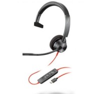 Наушники Poly Blackwire 3310 Monaural Microsoft Teams Certified USB-C Headset +USB-C/A Adapter (8X216AA)