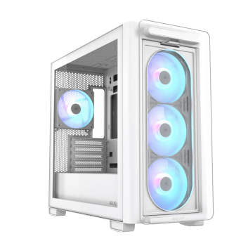 Корпус ASUS A23 PLUS TG ARGB WHITE mATX/<wbr>mITX 90DC00K3-B19010 - Metoo (1)