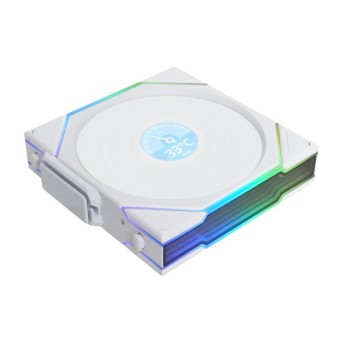 Вентилятор для корпуса Lian Li UNI FAN TL140 LCD Wireless 140mm RGB White G99.14TLLCD1W1W.00 - Metoo (1)