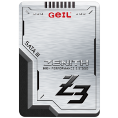 Твердотельный накопитель 512GB SSD GEIL GZ25Z3-512GP ZENITH Z3 Series2.5” SATAIII R520MB/<wbr>s W470MB/<wbr>s
