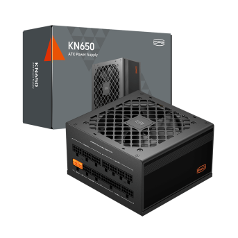 Блок питания PCCooler KN650, 650W, Full Modular, 80PLUS GOLD, Fan 120mm, Черный, KN650 - Metoo (1)
