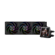 Водяное охлаждение для CPU PCCooler DT360 ARGB Display BK 115X/1200/1700/1851/AM4/AM5 Черный