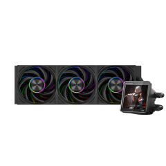 Водяное охлаждение для CPU PCCooler DT360 ARGB Display BK 115X/<wbr>1200/<wbr>1700/<wbr>1851/<wbr>AM4/<wbr>AM5 Черный