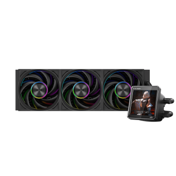 Водяное охлаждение для CPU PCCooler DT360 ARGB Display BK 115X/1200/1700/1851/AM4/AM5 Черный в Metoo.kz - Metoo (1)