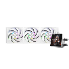 Водяное охлаждение для CPU PCCooler DT360 ARGB Display WH 115X/<wbr>1200/<wbr>1700/<wbr>1851/<wbr>AM4/<wbr>AM5 Белый