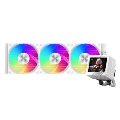 Водяное охлаждение для CPU PCCooler GT360 ARGB Display WH 115X/<wbr>1200/<wbr>1700/<wbr>1851/<wbr>AM4/<wbr>AM5 Белый
