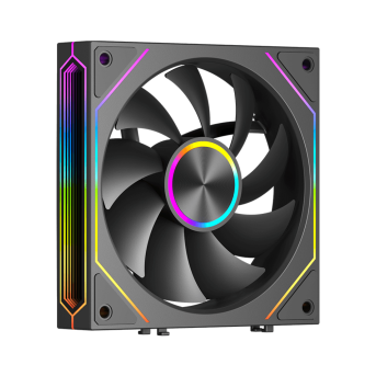 Вентилятор для корпуса PCCooler F3 X120 ARGB BK 1x(120x120x25mm) 800-1800 RPM 54CFM Black - Metoo (1)