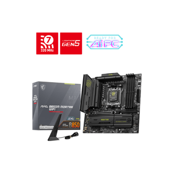 Материнская плата MSI MAG B850M MORTAR WIFI AM5 4xDDR5 4xSATA3 RAID 3xM.2 HDMI 2xType-C mATX - Metoo (1)