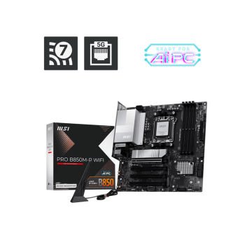 Материнская плата MSI PRO B850M-P WIFI AM5 4xDDR5 4xSATA3 RAID 3xM.2 HDMI DP Type-C mATX - Metoo (1)