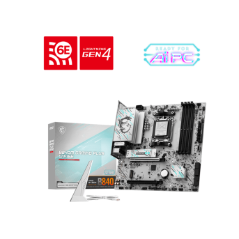 Материнская плата MSI B840M GAMING PLUS WIFI6E AM5 4xDDR5 4xSATA3 RAID 2xM.2 HDMI Type-C mATX - Metoo (1)
