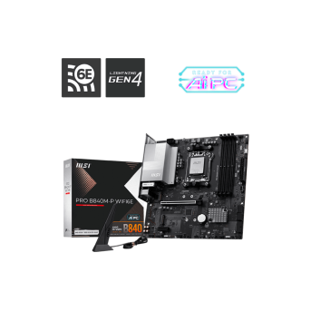 Материнская плата MSI PRO B840M-P WIFI6E AM5 4xDDR5 4xSATA3 RAID 2xM.2 HDMI Type-C mATX - Metoo (1)